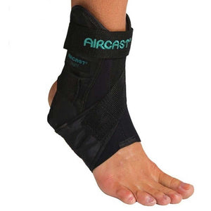 AirSport Ankle Brace Hook and Loop Closure - Right Ankle, M, Black
