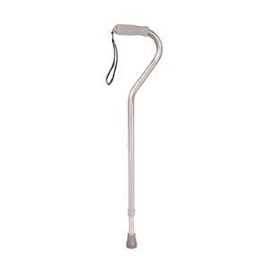 Drive Medical Offset Handle Walking Cane Foam Grip, Black, 28-1/2" - 38-1/2" H